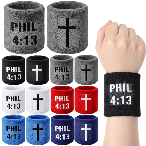 Misdary 6 Pair Cross Wristband Baseball Drip Football Accessory - color: Multicolor