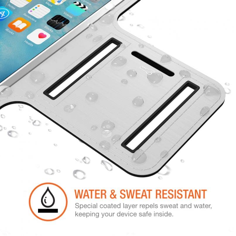 Running Armband Sports White Gym Workout for Moto G Stylus 5G (2022), Case Cover Band Arm Strap Reflective Water Resistant Compatible with Motorola (2022) (AN-AN32710G4Y-208)