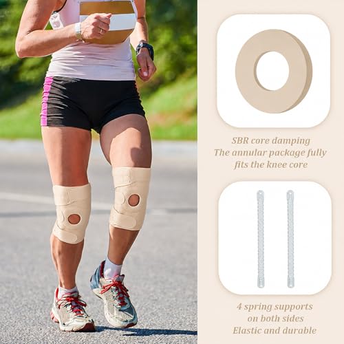 Foilswirl 1 Pcs Kids Knee Brace with Side Stabilizers,Skin Tone - color: Skin Tone