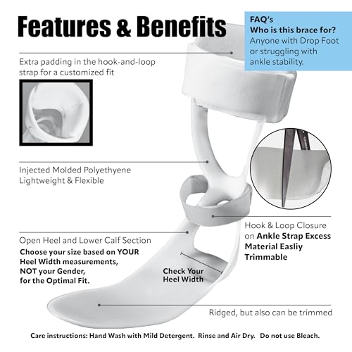 Brace On Swedish Deluxe AFO Ankle Brace for Women's Left Foot Drop - style: Women Left