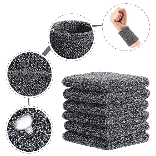WILLBOND Wrist Sweatbands - color: Black and White