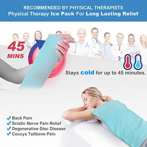 Gel Soft Flexible Ice Packs for Injuries,Reusable Frozen Cold Pack Cool Pad