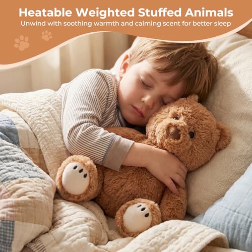 Microwavable Teddy Bear Stuffed Animals, Heatable & Coolable Plush Toys - style: Bear