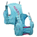 Nathan Pinnacle Hydration Running Vest Backpack for Trail Running & Marathon with Soft Flasks, Lightweight Water-Resistant Race Vest - color: Caribbean Blue/Magenta, size: X-Large