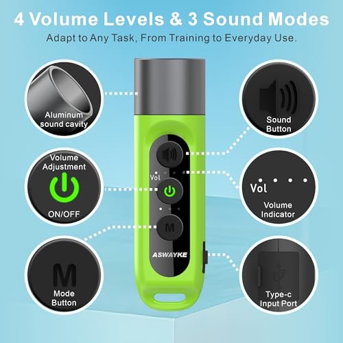 Electronic Whistle Highest IPX5 Maximum Sound 125db Battery 1000mAh Blue for Coaches Teacher, Sports Whistle - color: Light Green