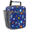 FlowFly Kids Lunch box Insulated Soft Bag Mini Cooler Back to School Thermal Meal Tote Kit for Girls, Boys, Astronaut - color: Astronaut