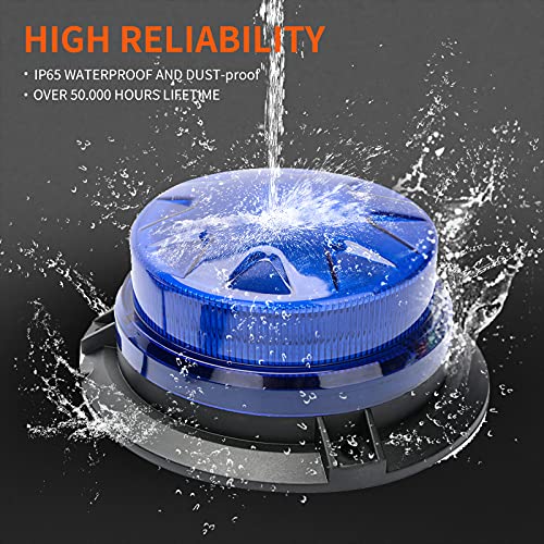 Blue Led Emergency Strobe Beacon Lights for Car Vehicles 12V 24V 24-LEDs - color: #3 Blue
