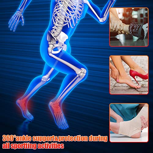 LAVEN Heating Ankle Brace, Heat Foot Drop Orthotic Brace with Adjustable 3 Level Controller for Injury Joint Recovery, Ankle Sprain Swelling, Arthritis, Strain, Fit