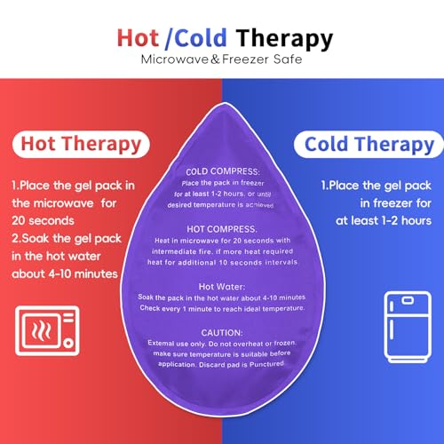 Wisdom Teeth Ice Pack Head Wrap for Pain Relief - Cold Hot Therapy for Face - color: Purple