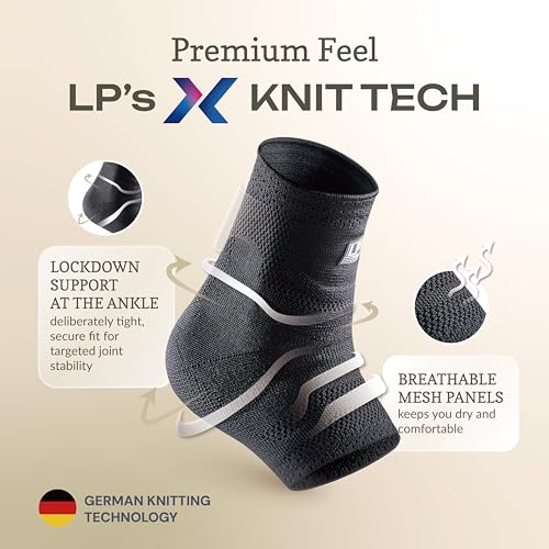 LP 116XT Target Compression Ankle Brace Sleeve for Men & Women - color: Black, size: X-Large