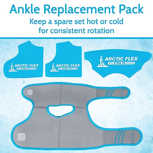 Arctic Flex Gel Replacement Packs - Ice Packs Reusable for Ankle Ice Brace - size: Ankle
