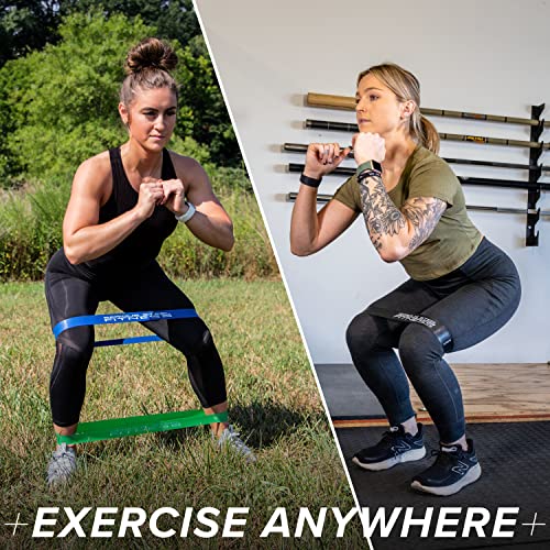 Serious Steel Fitness Mini Resistance Loop Bands | Rehab and Prehab Stretch Bands | 12" Exercise Workout Bands (Sets of 5 Pack and Sets of 10 Pack Trainer Options Available!) - color: Heavy 10 Pack (2" x 12")