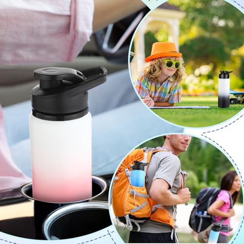 Mimorou 25oz Reusable Aluminum Water Bottles Bulk - color: Gradient Color