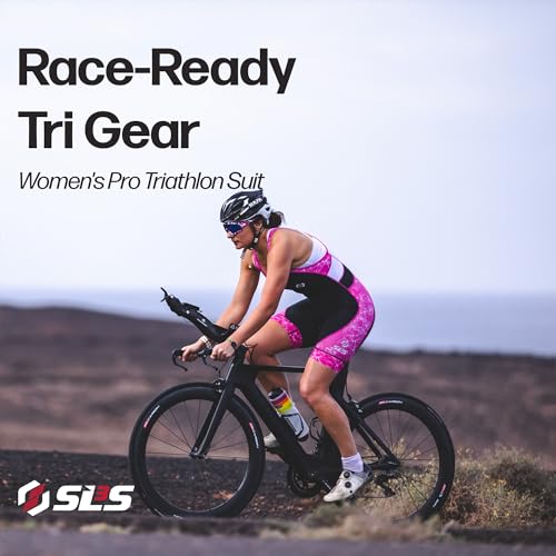 SLS3 Triathlon Suits Women - Sleeveless Pro Trisuit with Comfy Tri Chamois - color: Black/Tropical Camo, size: X-Small