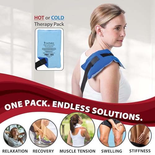 Reusable Hot & Cold Therapy Pack for Pain Relief and Injuries, Medium - size: Medium - 6 x 10 Inch