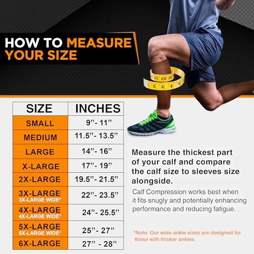 Doc Miller Compression Calf Sleeve for Men & Women, 20-30mmHg - color: Chocolate, size: Small REGULAR