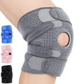 Vive Knee Brace for Meniscus Tear - ACL & Patella Support for Men, Women - color: Gray