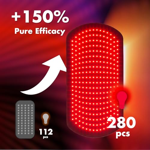 ALLOLO Red Light Therapy for Body, 3 in 1 LEDs Red Light Therapy Belt - size: 27.6"*13.9"