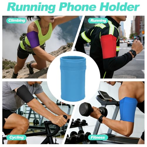 Cell Phone Armband Sleeve, Universal Sports Arm Band Sleeves Blue - color: Blue