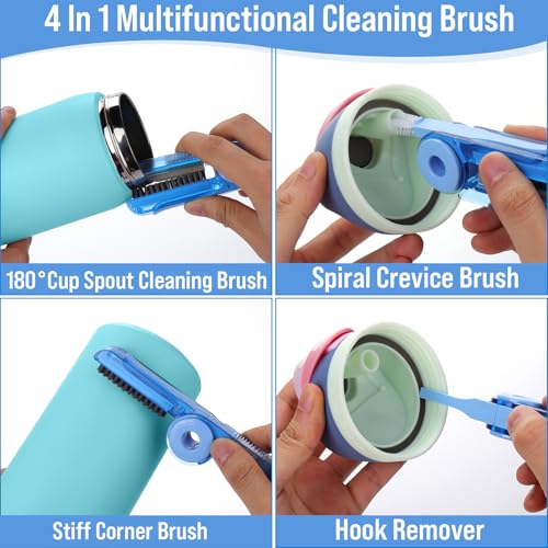 XANGNIER Water Bottle Cleaner Brush Set for Owala 24oz/32oz/40oz Cup,5 Pcs - size: 5 pack