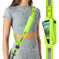 Fokia Kunbio LED Reflective Belt Sash for Walking at Night,Running Safety Gear LED Light Up Running Belt for Runners Walkers - color: Green