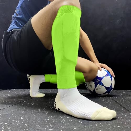 COUVER Unisex Long Leg Compression Sleeves - color: Neon Green, size: Large