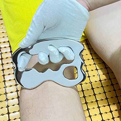 4 in 1 Stainless Steel Gua Sha Muscle Scraper Massage Tool IASTM Tool Set for Soft Tissue Therapy and Reduce Arms,Legs,Back, Shoulder Muscle Pain（4pcs-Set - style: DCF6
