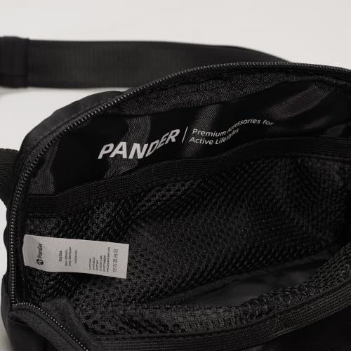 Pander Crossbody Belt Bag for Women and Men, Travel and Everyday Use - color: Black Onyx