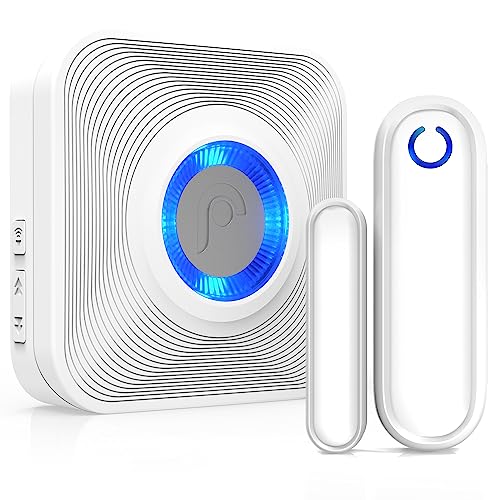 Fosmon WaveLink Wireless Doorbell Chime, 500ft Range, 1 Receiver 1 Sensor - style: 1 Receiver + 1 Door Sensor Transmitter