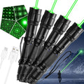 4-Pack Green Laser Pointers, Type-C Rechargeable with Star Caps