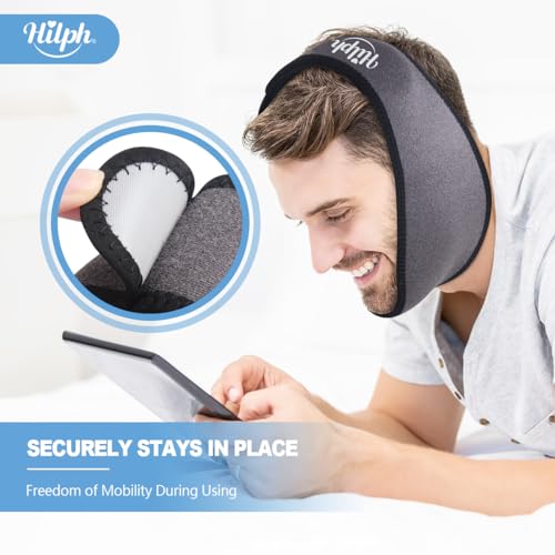 Hilph Wisdom Teeth Ice Pack Head Wrap, Face Ice Pack for Jaw Oral Surgery - color: Grey