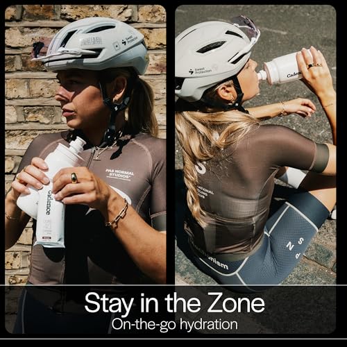 Cadence Core 550 Training Water Bottle – 550ml Lightweight Sports Bottle for Cycling & Running – BPA-Free, Leak-Proof Flip-Top Valve – Slim Profile Fits Standard Bike Cages & Hydration Vests - size: 18.6 Ounces