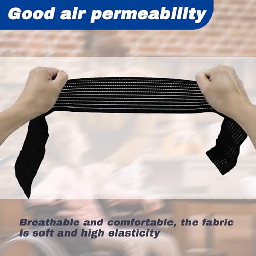 2 Pack Wheelchair Leg Straps - Polyester Material, Breathable & Elastic - Foot, Calf & Seat Belt Restraints for Wheelchair Accessory - size: Breathable