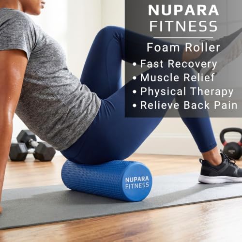 Exercise Foam Roller | Pilates Foam Roller - color: Orange, size: 18 Inch - Large