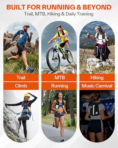 Sportneer Hydration Backpack: Running Vest with 1.5L Water Bladder & Reflective Strips - Lightweight Hydration Vest Backpack for Running Hiking Biking Cycling for Women Men