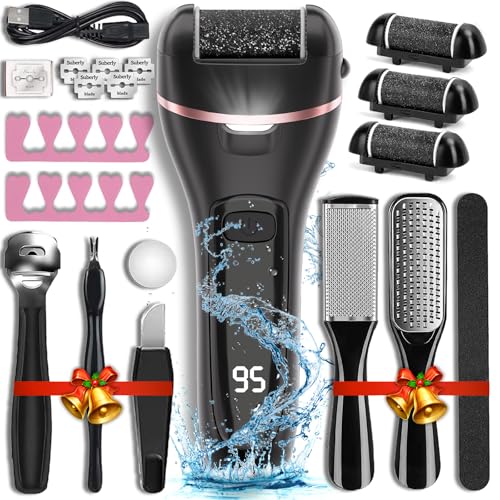 Wea&Hea Electric Callus Remover for Feet, 3 Roller Heads, 17-in-1 Kit - style: 17 in 1