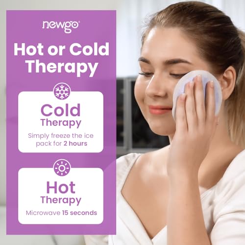 NEWGO Small Ice Packs for Injuries with Cloth Backing, 6 Packs, Purple - color: Purple - 6 Pack