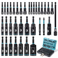 LIBRATON Magnetic Nut Driver Set, 35PCs Impact Driver Bit Set, Metric & SAE
