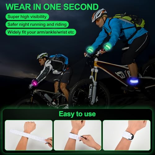 LED Armband Rechargeable for Night Running Walking(2 Pack)