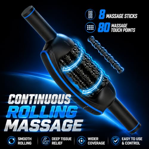 Electric Muscle Roller Massager, Large-Area Powered Rolling Massager