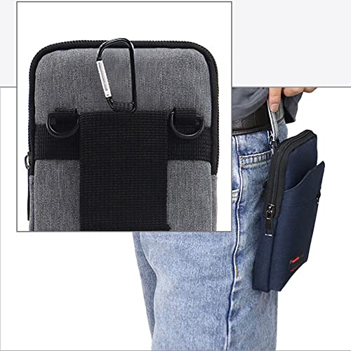 Travel Cell Phone Pouch Belt Pouch, Phone Holster Crossbody Bag with Shoulder Strap for iPhone Case Holder for Hand with Neck Lanyard Smartphone Walking Passport Wallet (Black B) - color: Black B