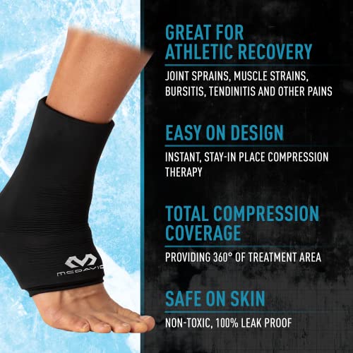 McDavid MD Flex Ice Therapy Ankle Comp Sleeve-Black - size: L/XL