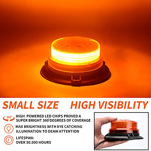 Amber Yellow Led Emergency Strobe Beacon Lights for Car 12V 24V 24-LEDs - color: #1 Amber