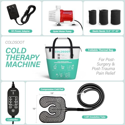 Ice Machine for Knee After Surgery, Cold Therapy Machine w/Timer