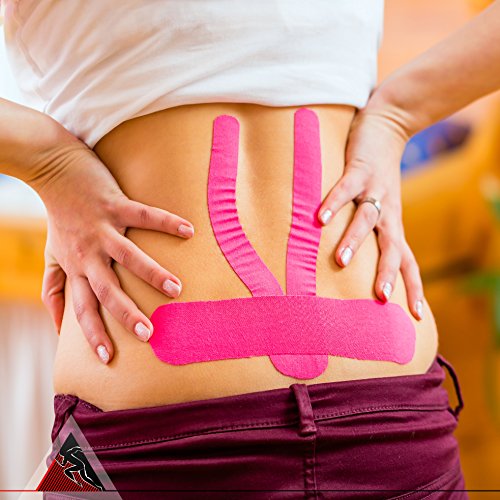 Original Kinesiology Athletic Tape. Professional Sports Tape for Ankle Wrist Knee Shoulder Muscles Joints. Latex Free, Waterproof, Stretchy, and Gentle on Skin. Up to 115 ft/Roll - color: Beige - Uncut