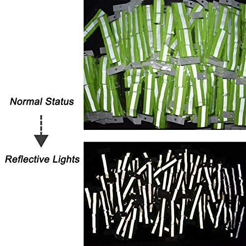 High Visibility Reflective Night Running Walking Elastic Strap Wristbands Ankle Bands Armbands Safety for Cycling Walking Running Camping Sports-Fits Women, Men & Kids - color: 8 Pairs / 16 Bands