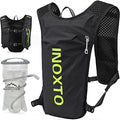 INOXTO Running Hydration Vest Backpack,Lightweight Insulated Pack with 1.5L Water Bladder Bag Daypack for Hiking Trail Running Cycling Race Marathon for Women Men - color: Black green