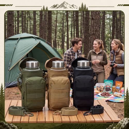 Shappy 3 Pcs Molle Dump Pouch - color: Black, Mud, Military Green, style: Bottle Pouch