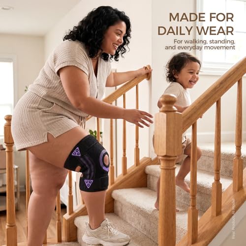 Plus Size Knee Brace for Women and Men, Adjustable Wraparound - size: 5XL/6XL