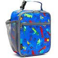 FlowFly Kids Lunch box Insulated Soft Bag Mini Cooler Back to School Thermal Meal Tote Kit for Girls, Boys, Car - color: Car